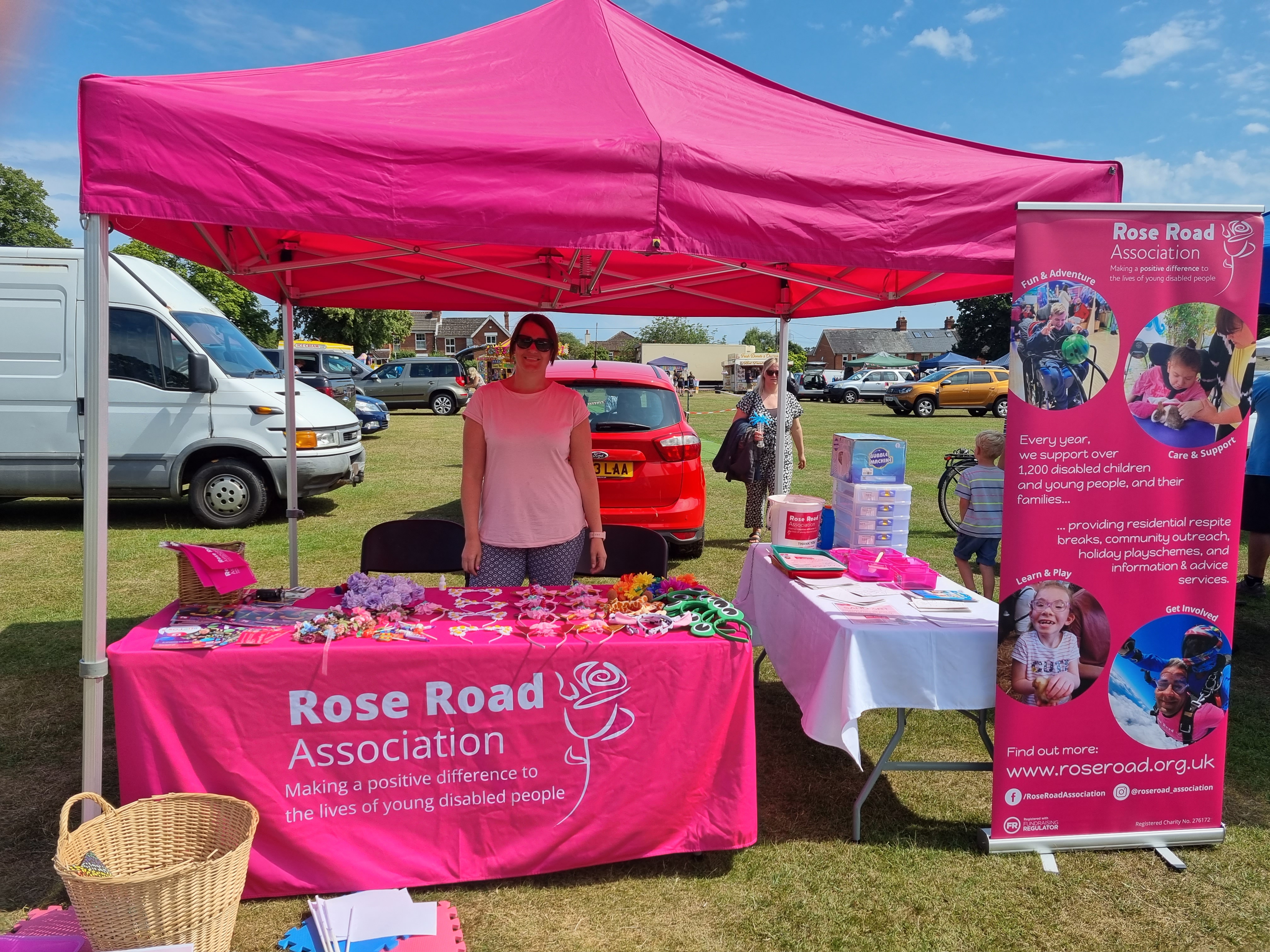 Rose Road stall at summer fete